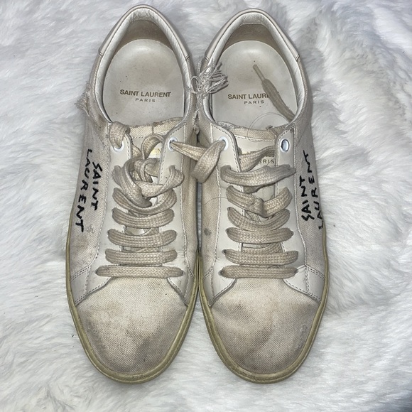 Saint Laurent Court Classic canvas sneaker - Picture 4 of 7